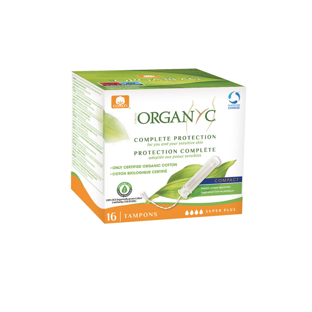 Organyc 100% Organic Cotton Tampons with Applicator: Regular, 16 pcs - Your  Health Food Store and So Much More!