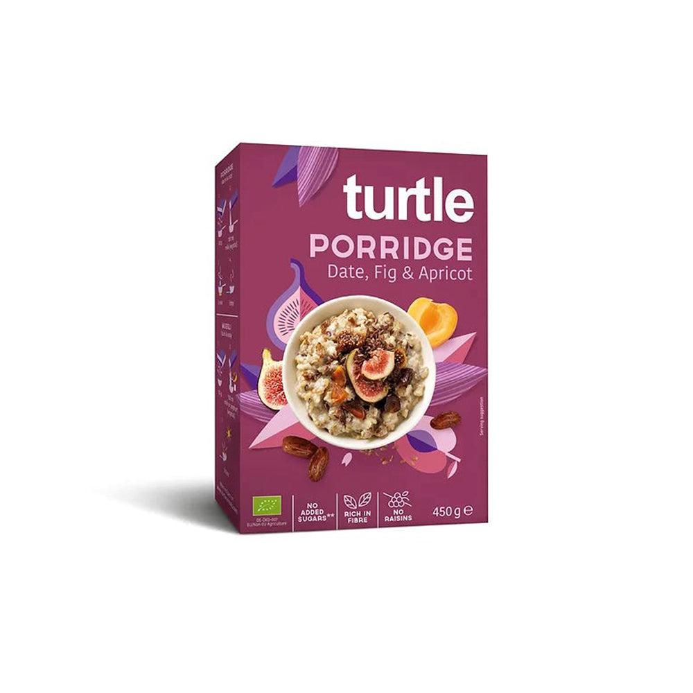 Turtle Organic Porridge Date, Fig, Apricot Cereal 450 g – SESA